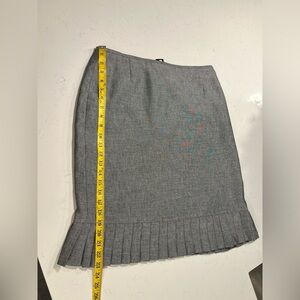 Gray with bottom pleads skirt size 14